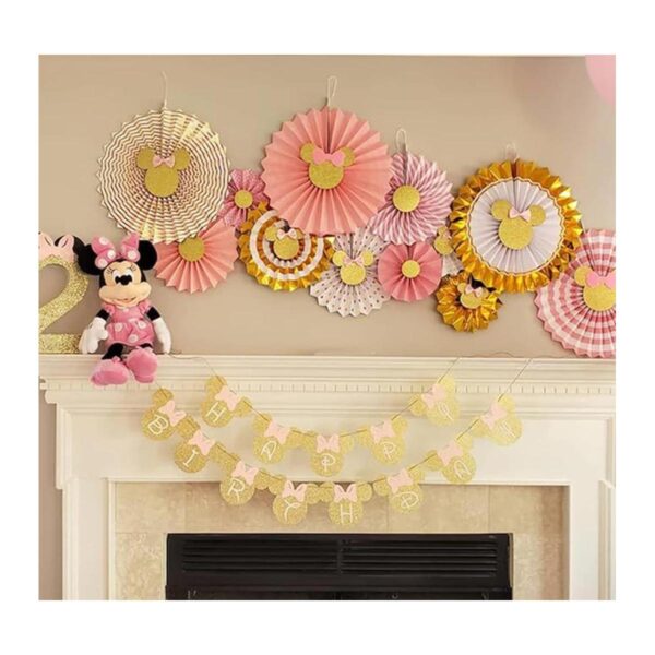 12 piezas de papel de seda de Minnie Mouse con purpurina_2