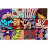 12 piezas de tela con estampado africano trozos de grasa