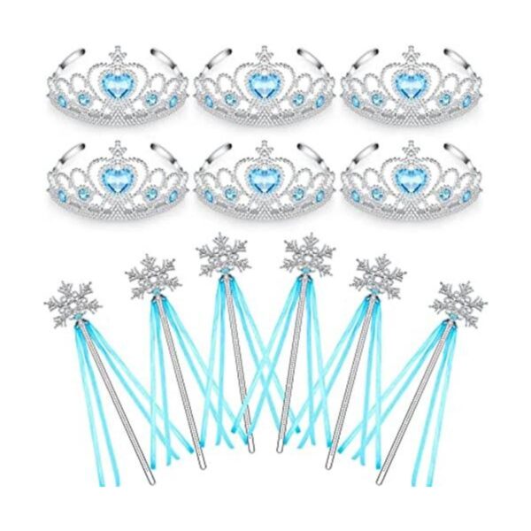 12 piezas de tiaras y coronas de plata para niñas_1
