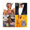 12 piezas de tela africana con estampado de cera Ankara