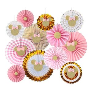 12 piezas de papel de seda de Minnie Mouse con purpurina_1