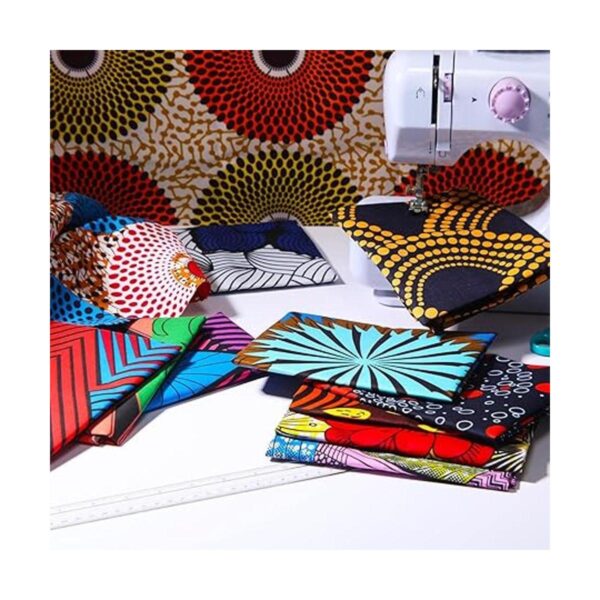 12 piezas de tela africana con estampado de cera Ankara