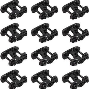 12 piezas modelo Bogie de tren con ruedas de plástico_1