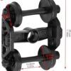 12 piezas modelo Bogie de tren con ruedas de plástico_3