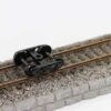 12 piezas modelo Bogie de tren con ruedas de plástico_2