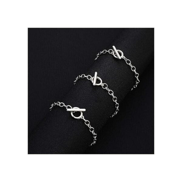 12 pulseras de cadena de aleación chapada en metal con