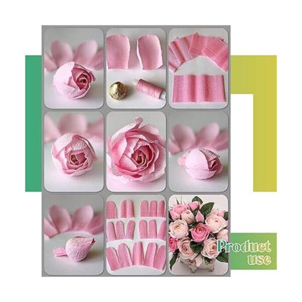 12 rollos de hojas de papel crepé de 8 pies serpentina de