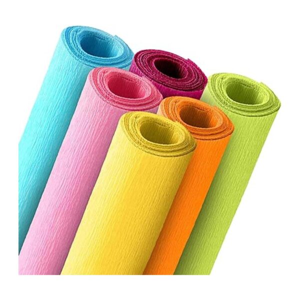 12 rollos de hojas de papel crepé de 8 pies serpentina de
