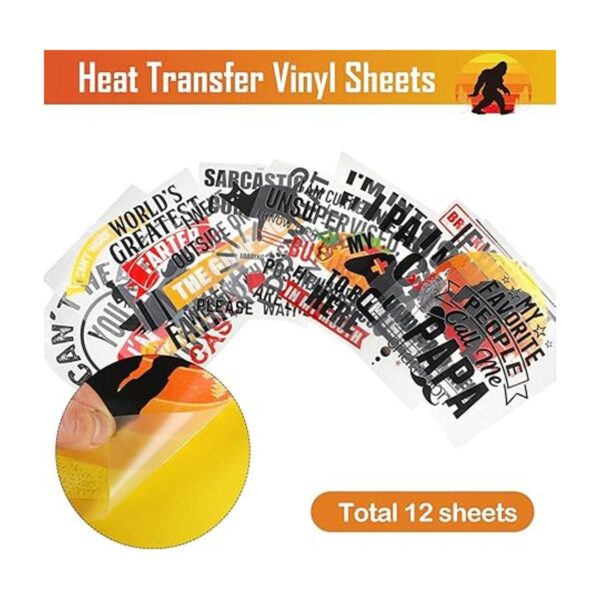 12 vinilos de transferencia de calor HTV para planchar_4
