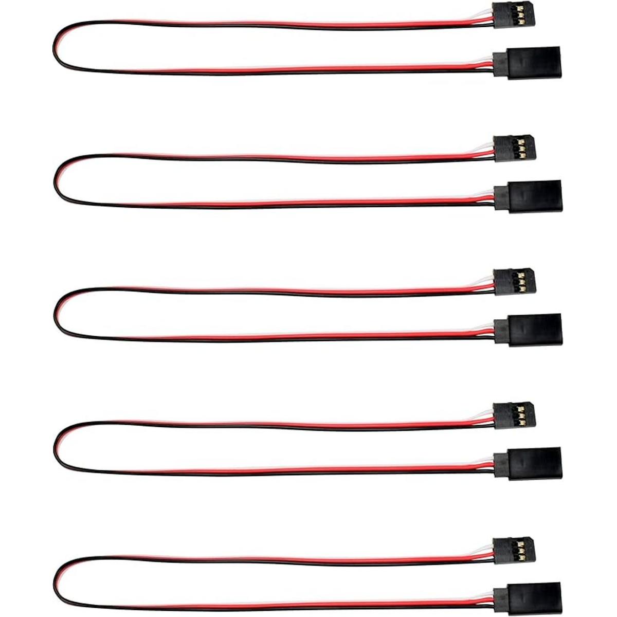 12300 mm Futaba estilo Servo Extension 5 pack Apex