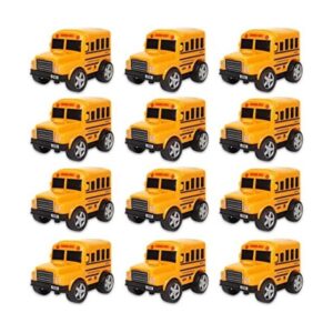 12 unidades en caja Chubby School Bus modelo juguetes de_1