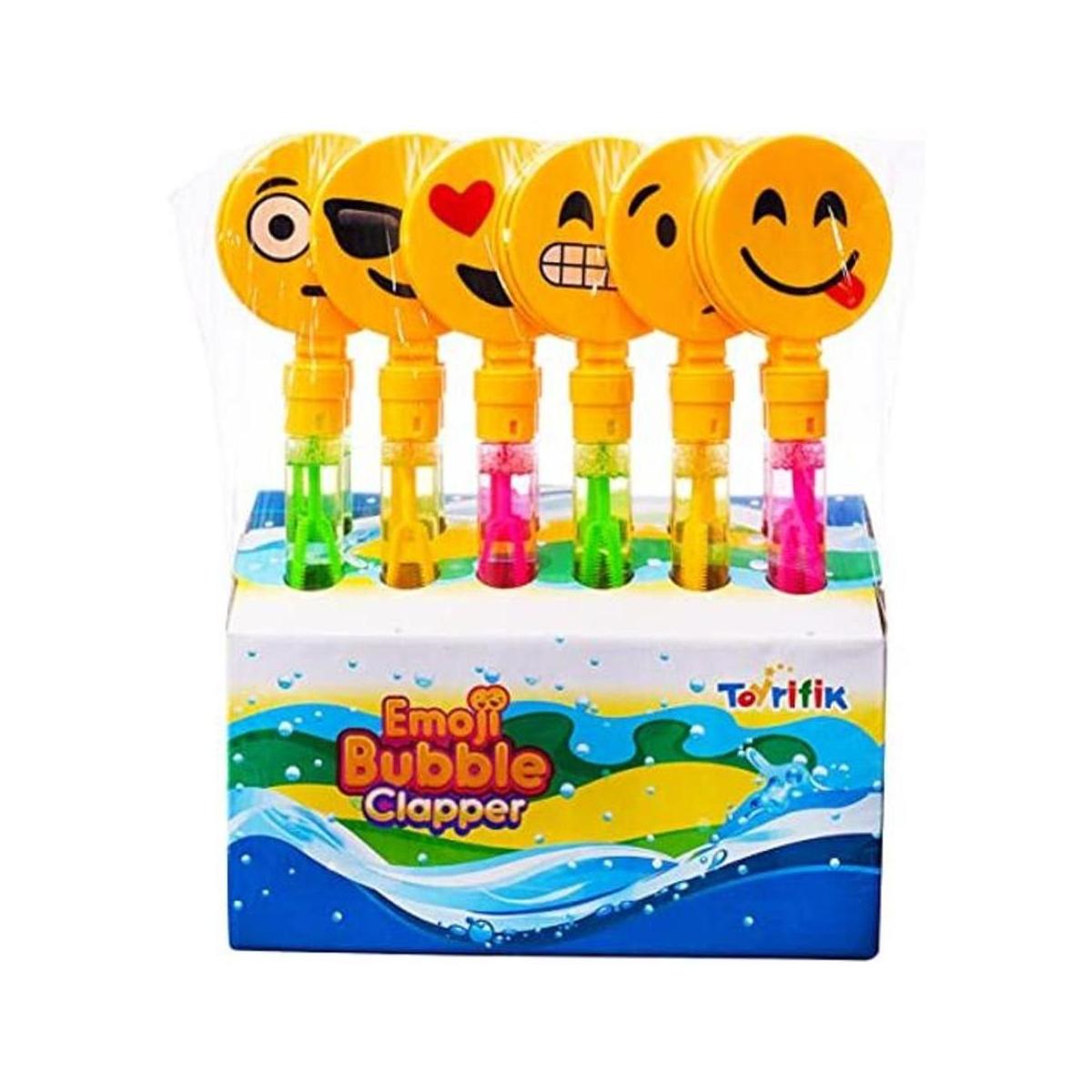 12 Emoji burbuja Varita mano clappers Emoji Party