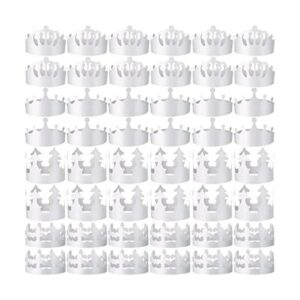 120 coronas de papel blancas para manualidades coronas de_1