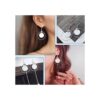 120 piezas de aretes de aro de acero inoxidable para
