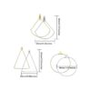120 piezas de aretes de aro de acero inoxidable para