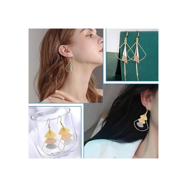 120 piezas de aretes de aro de acero inoxidable para