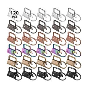 120 piezas de llavero de 6 colores llavero llavero de la