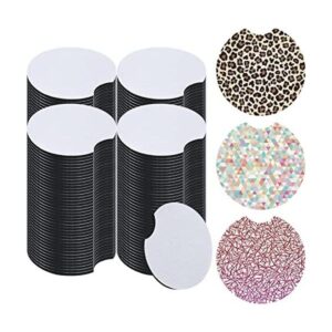 120 posavasos de sublimación en blanco para automóvil