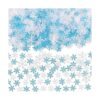 1200 piezas de confeti de copo de nieve azul y blanco con