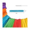 1200 palillos de 5.9 in de colores arco iris arte palillos