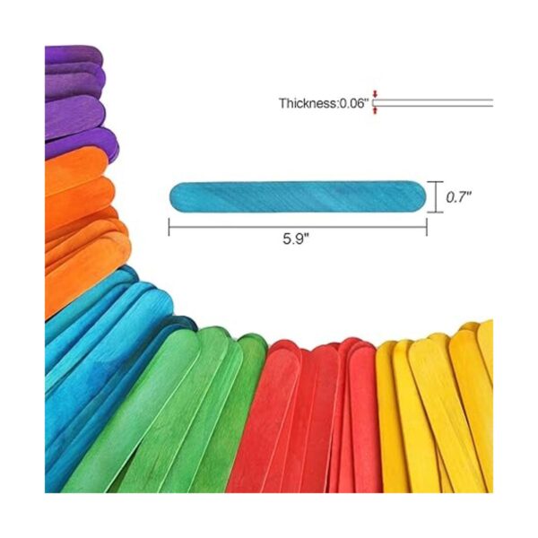 1200 palillos de 5.9 in de colores arco iris arte palillos