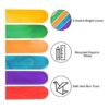 1200 palillos de 5.9 in de colores arco iris arte palillos