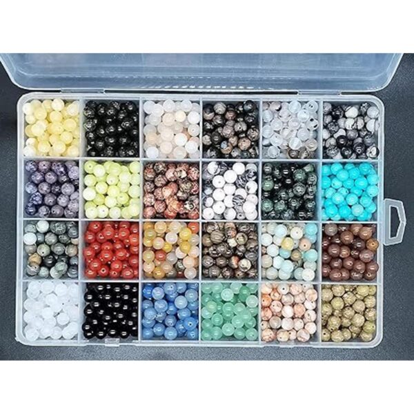 1200 cuentas redondas naturales de 0.236 pulgadas 0.236
