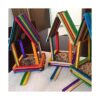 1200 palillos de 5.9 in de colores arco iris arte palillos