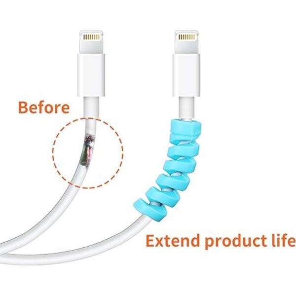 120 unidades de protector de cable de carga protector de