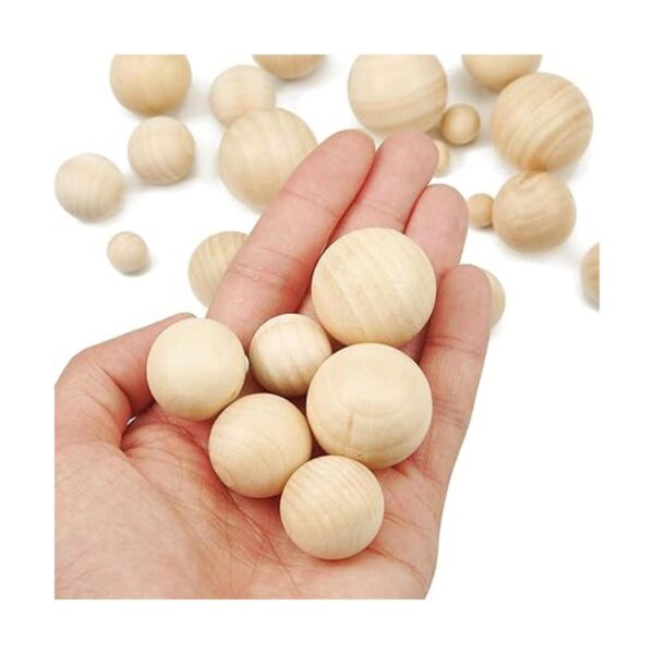 122 bolas redondas de madera sin acabar bolas de madera