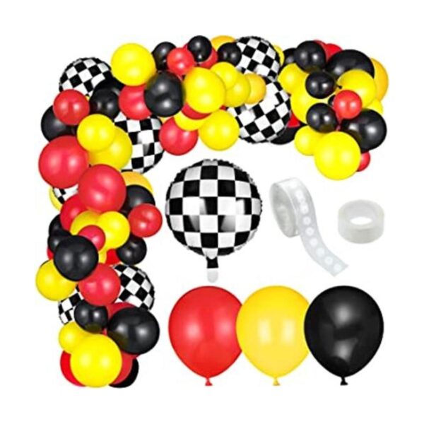 127 globos de carrera de automóvil suministros de fiesta_1