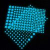 1230 calcomanías de pared con estrellas ultra brillantes