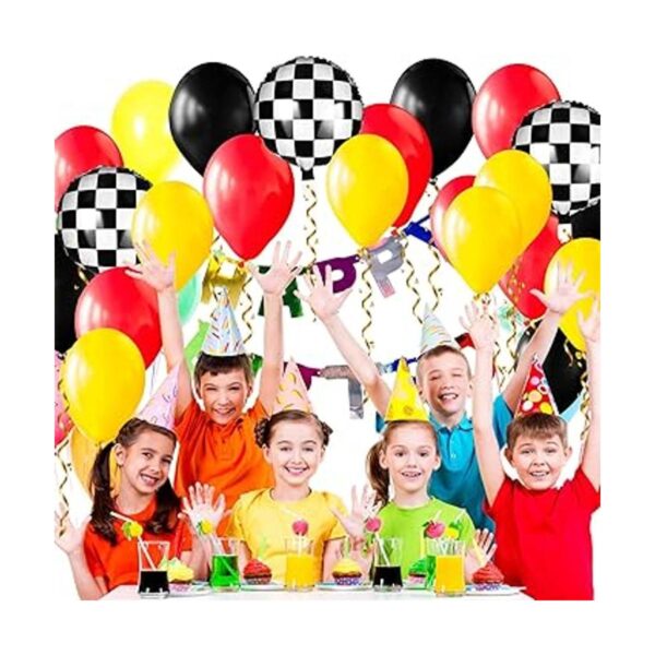 127 globos de carrera de automóvil suministros de fiesta_6