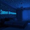1230 calcomanías de pared con estrellas ultra brillantes