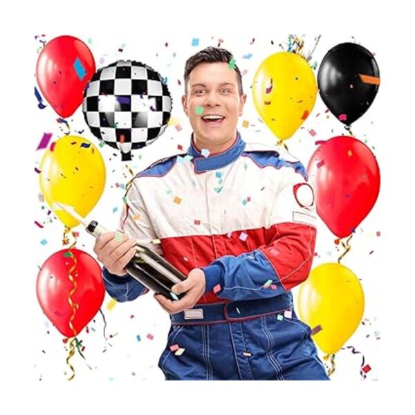 127 globos de carrera de automóvil suministros de fiesta_5