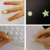 1230 calcomanías de pared con estrellas ultra brillantes