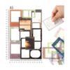 135 piezas de calcomanías decorativas de PET para