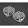14 Pcs envejecido colgante de corazón rbol Encanto_1
