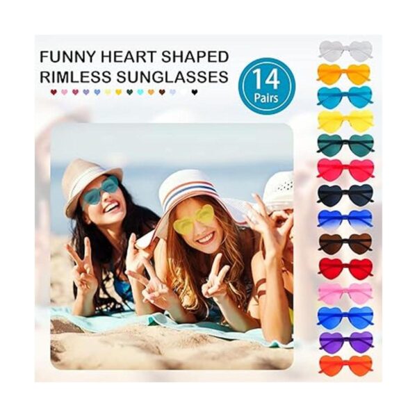 14 pares de lentes de sol de corazón para mujer_4