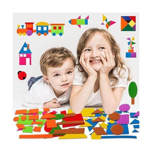 144 piezas de fieltro con formas preescolares para niños_2