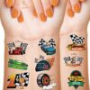 144 piezas de tatuajes temporales de automóvil de_1