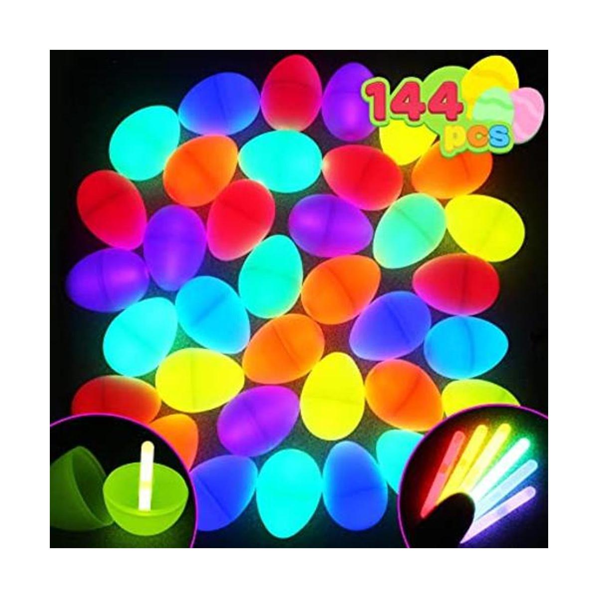 144 huevos brillantes de Pascua con 288 mini varillas
