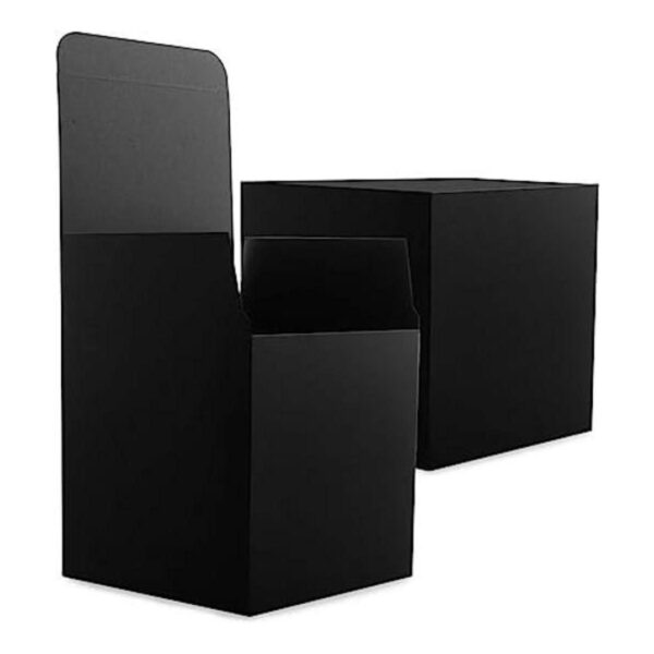 15 cajas de regalo negras 6 x 6 x 6 pulgadas con tapas_1
