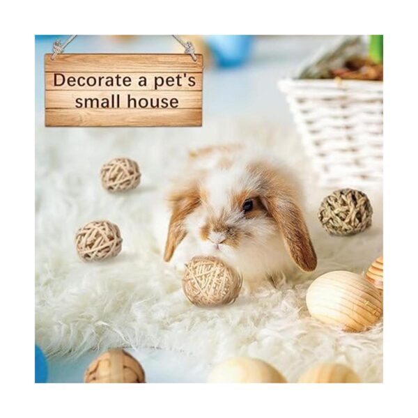 15 piezas de bolas para masticar animales pequeños bolas