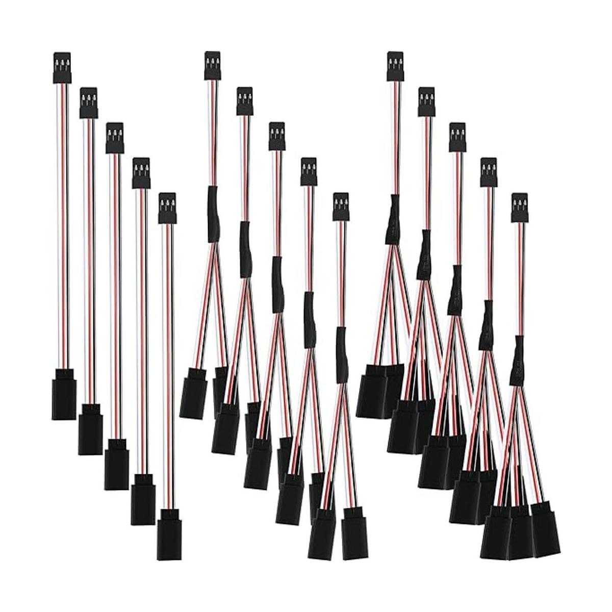 15 piezas JST Y conector de 3 pines JST divisor macho a