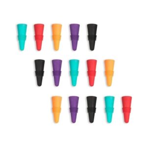 15 tapones para botellas de vino y bebidas con agarre