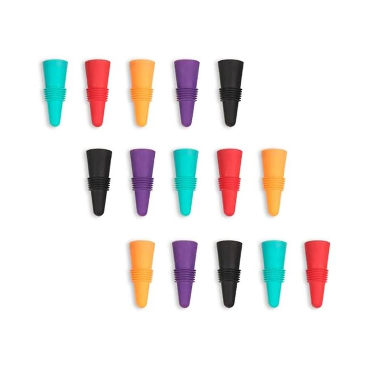 15 tapones para botellas de vino y bebidas con agarre