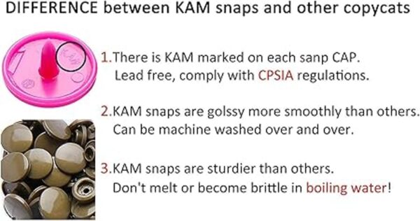 150 Juegos de Kam Snaps contenedor de almacenamiento