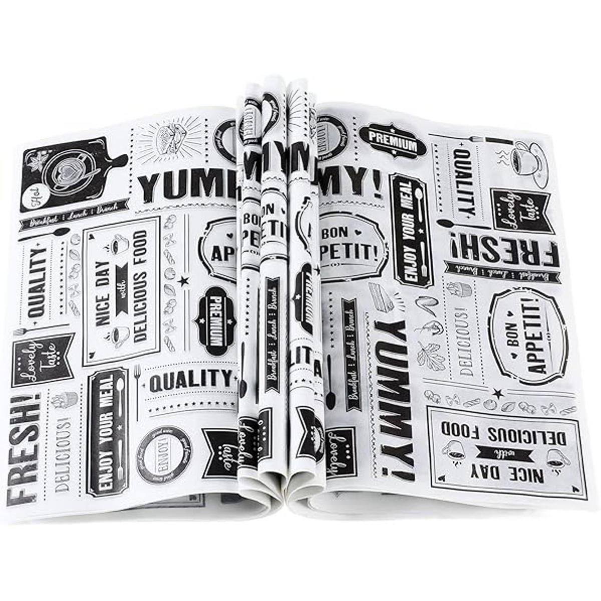 150 hojas de papel de cera de periódico papel de