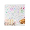 150 pegatinas de pared de lunares coloridos de PVC